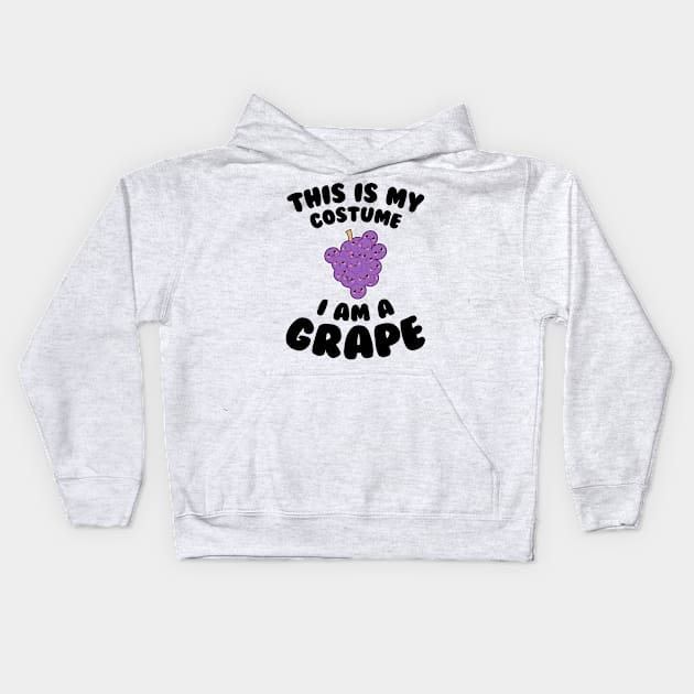 This Is My Costume I Am A Grape Kids Hoodie by SusurrationStudio